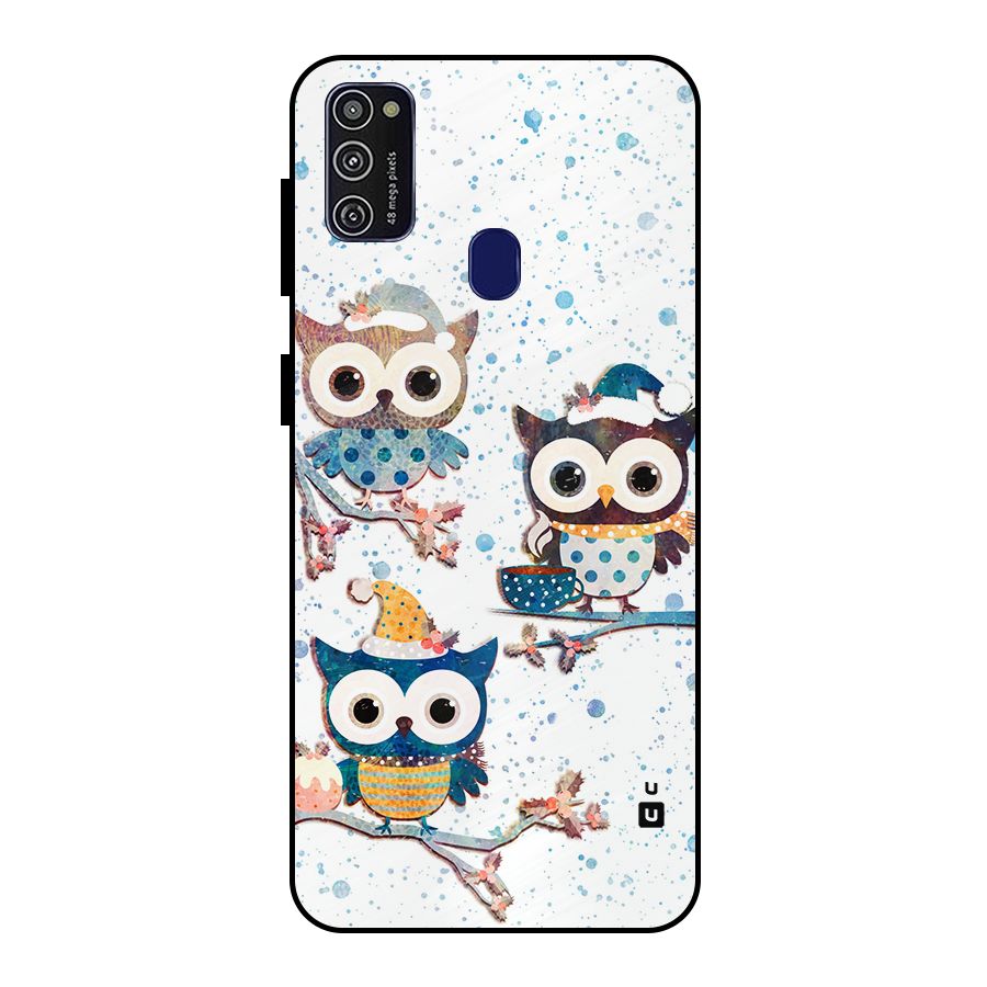 Winter Owls Metal Back Case for Galaxy M21
