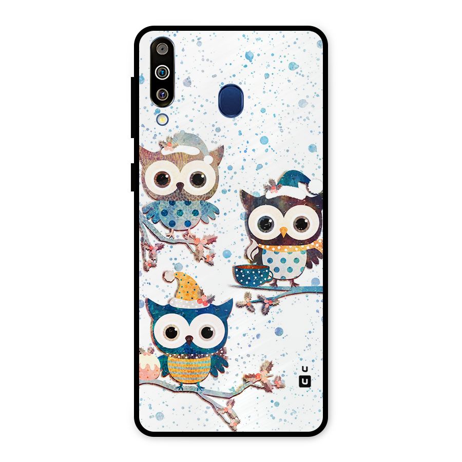Winter Owls Metal Back Case for Galaxy M30