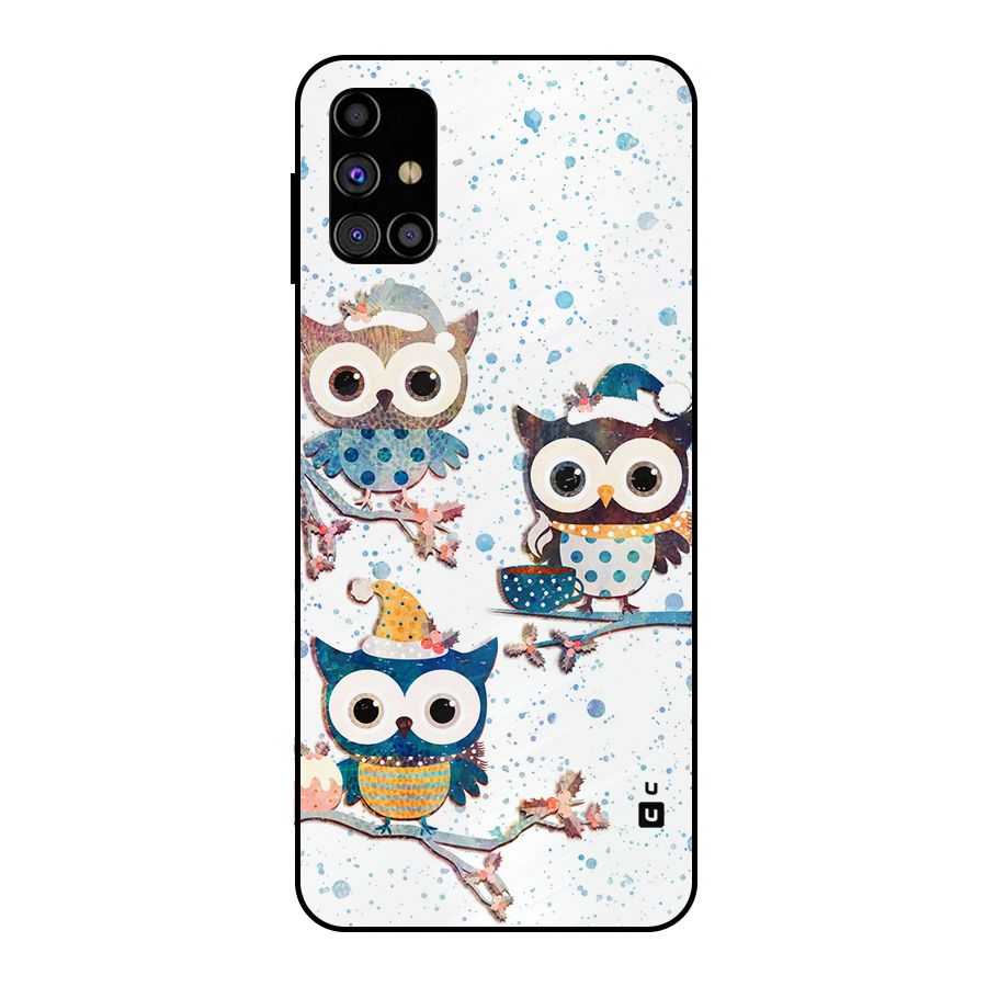 Winter Owls Metal Back Case for Galaxy M31s