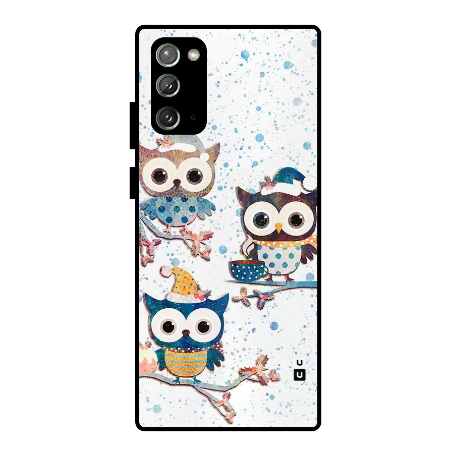 Winter Owls Metal Back Case for Galaxy Note 20