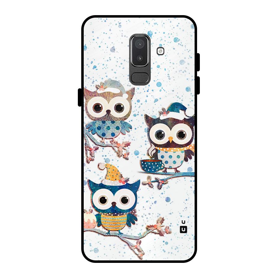 Winter Owls Metal Back Case for Galaxy On8 (2018)