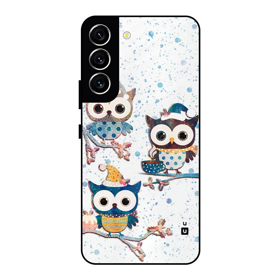 Winter Owls Metal Back Case for Galaxy S22 5G