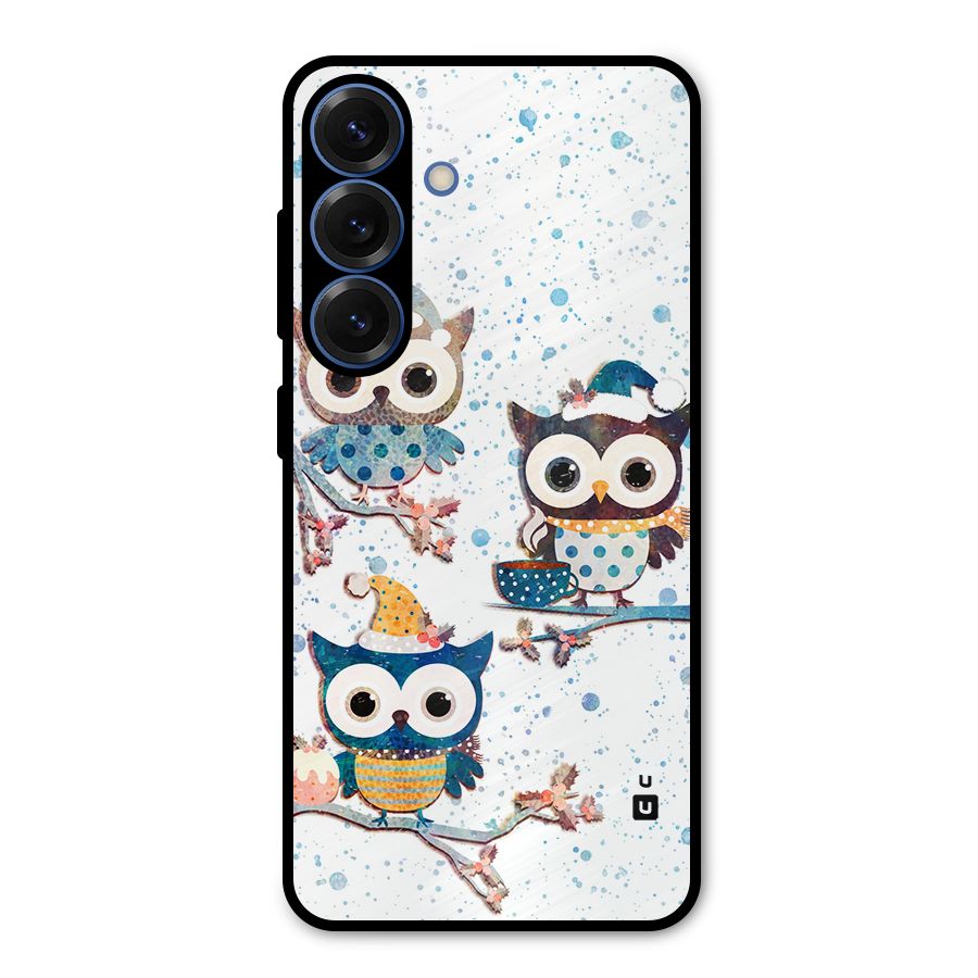 Winter Owls Metal Back Case for Galaxy S25