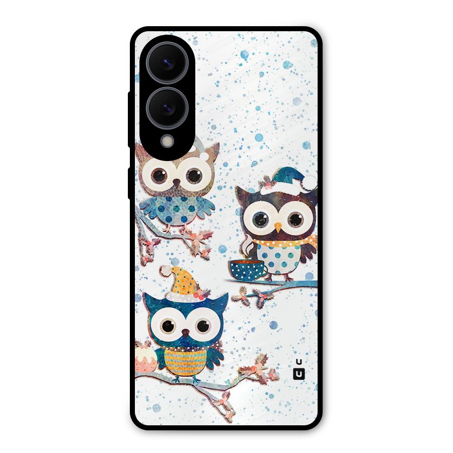 Winter Owls Metal Back Case for Galaxy S25 Edge