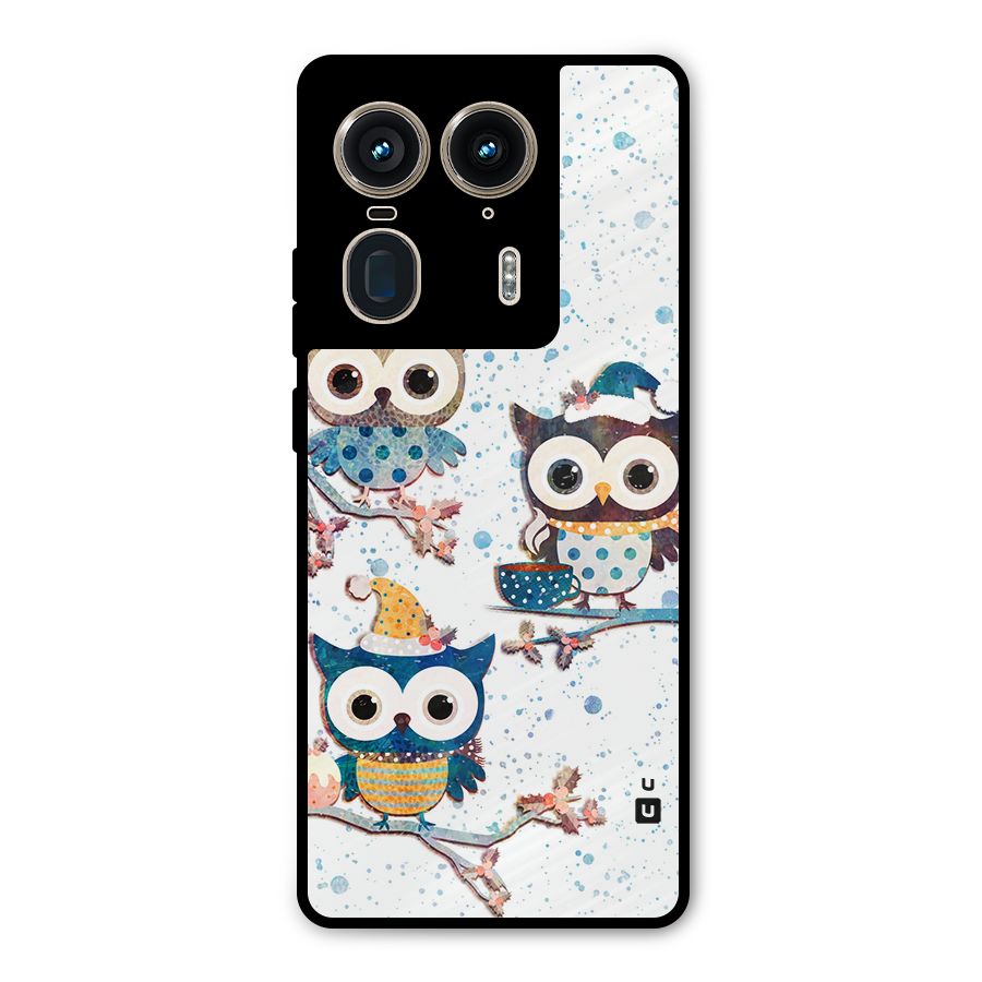 Winter Owls Metal Back Case for Motorola Edge 50 Ultra