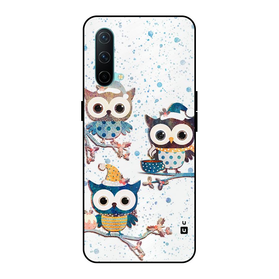 Winter Owls Metal Back Case for OnePlus Nord CE 5G