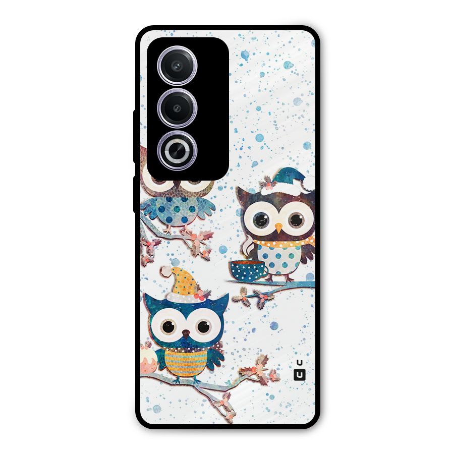 Winter Owls Metal Back Case for Oppo A3 Pro