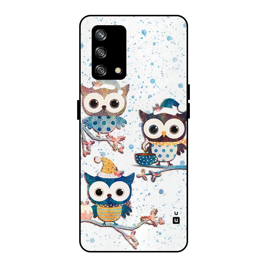 Winter Owls Metal Back Case for Oppo F19