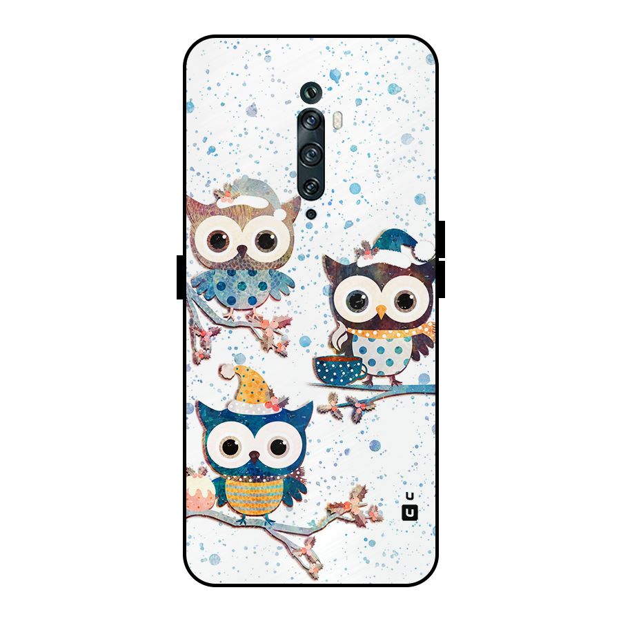 Winter Owls Metal Back Case for Oppo Reno2 Z