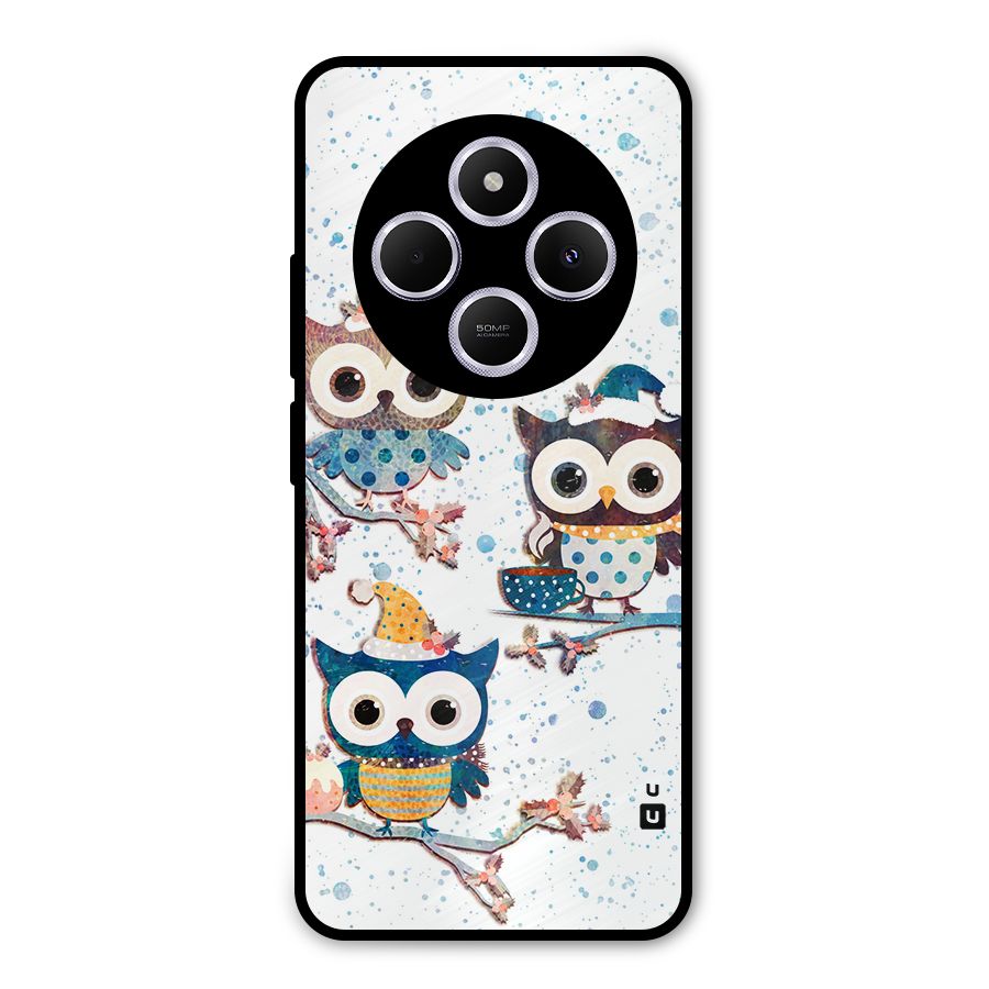 Winter Owls Metal Back Case for Poco M7