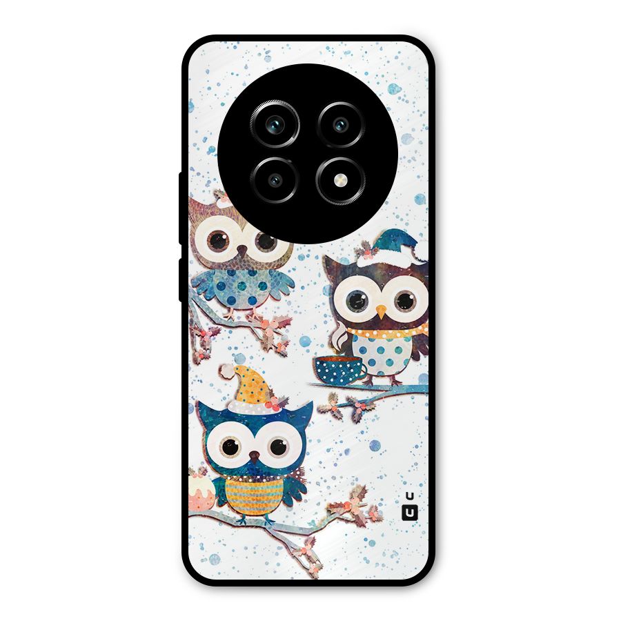 Winter Owls Metal Back Case for Realme 14 Pro Lite