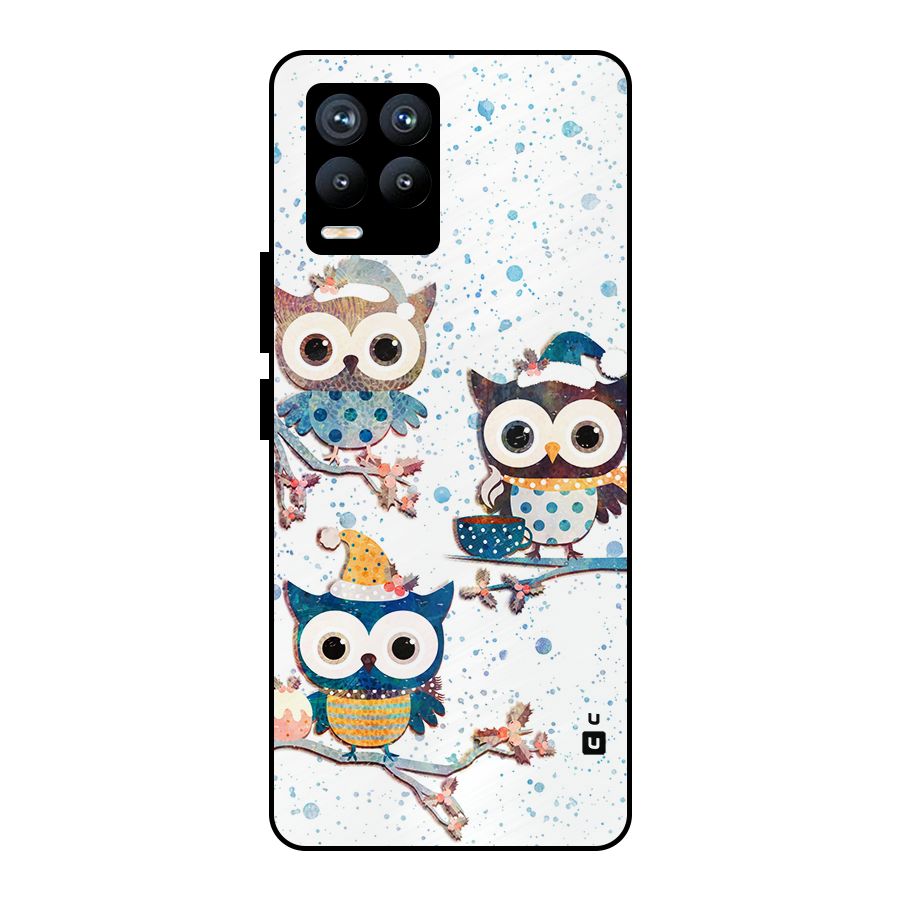 Winter Owls Metal Back Case for Realme 8 Pro