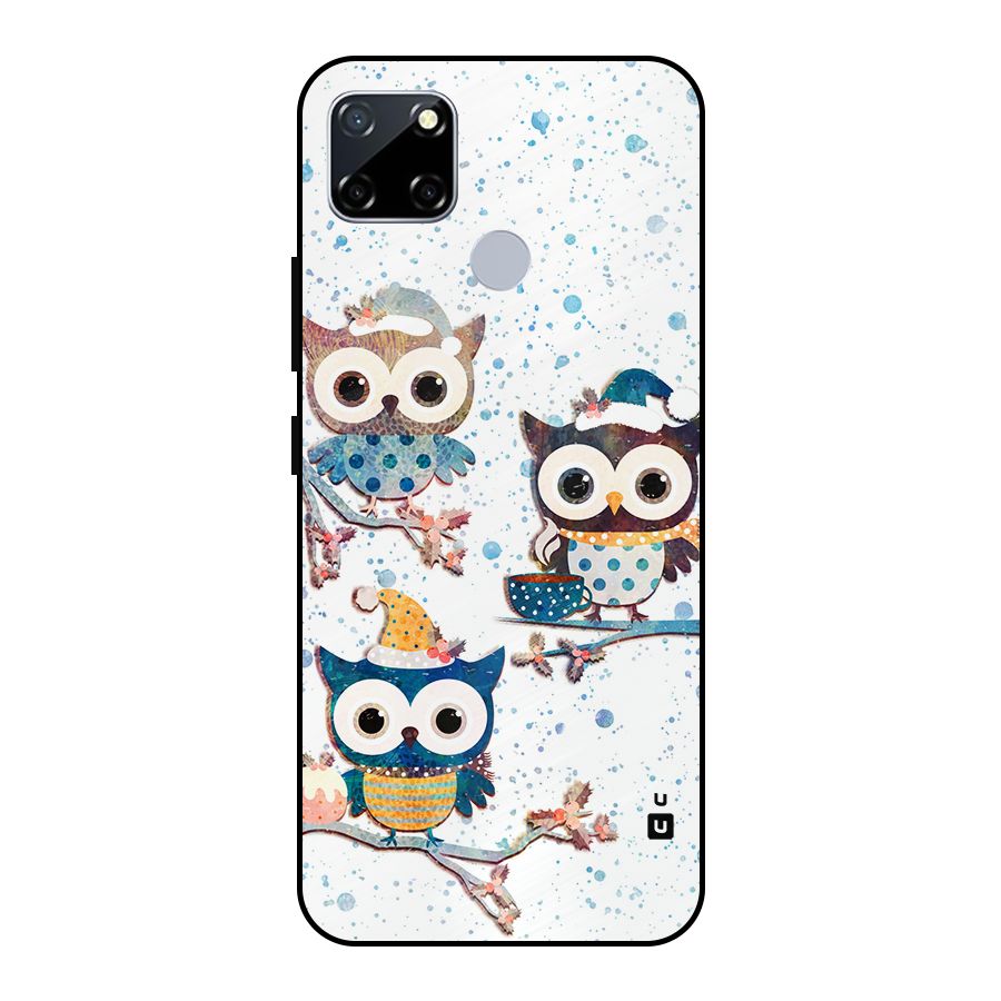 Winter Owls Metal Back Case for Realme Narzo 20
