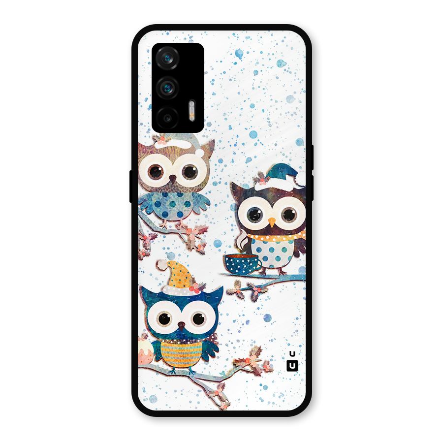 Winter Owls Metal Back Case for Realme X7 Max