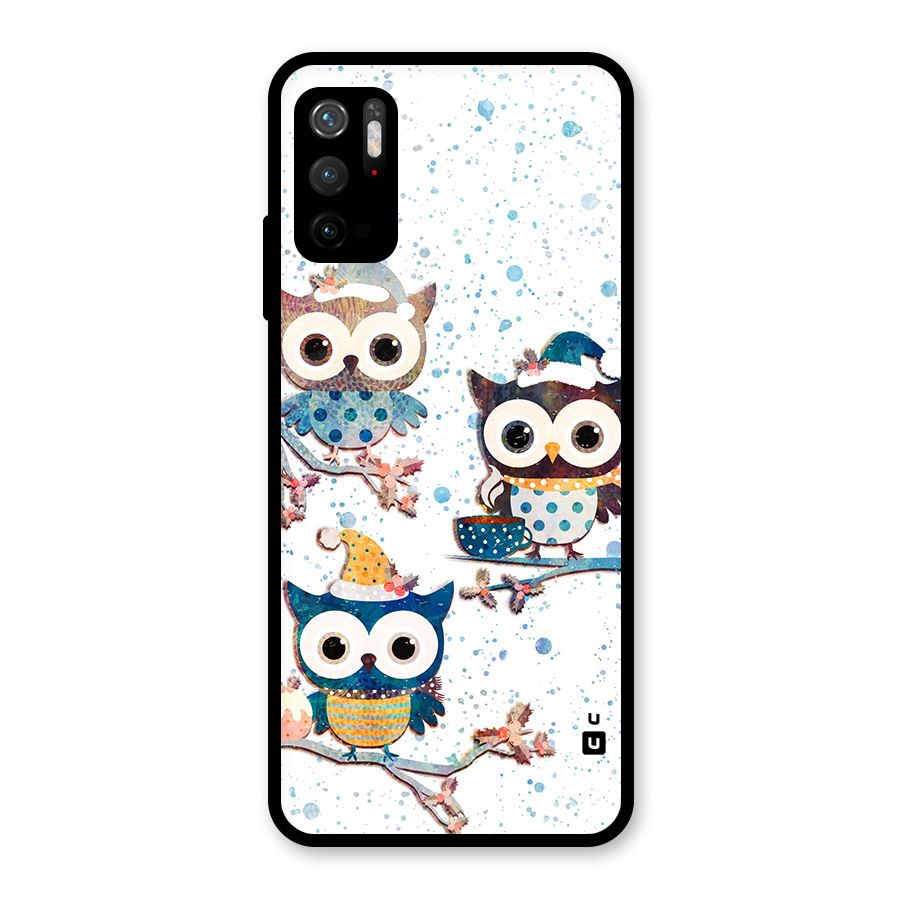 Winter Owls Metal Back Case for Redmi Note 10T 5G