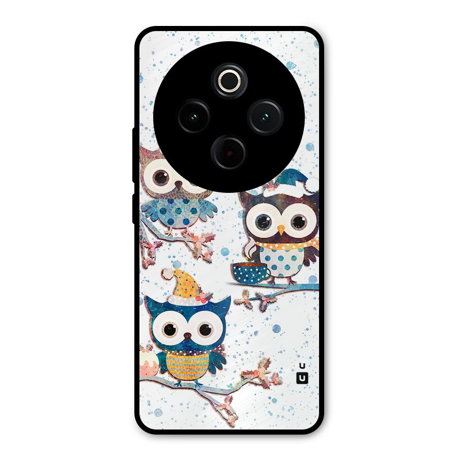 Winter Owls Metal Back Case for Vivo T4