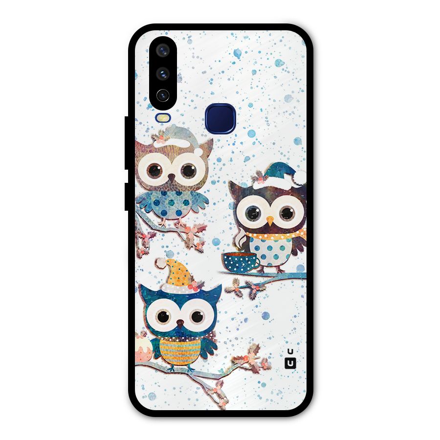 Winter Owls Metal Back Case for Vivo V17