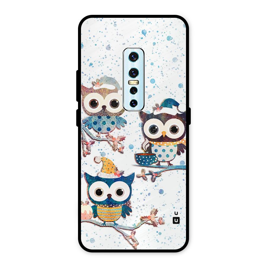 Winter Owls Metal Back Case for Vivo V17 Pro