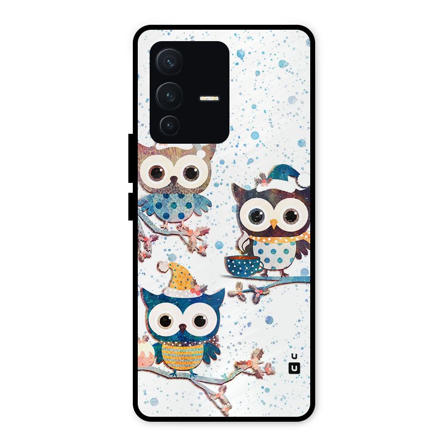 Winter Owls Metal Back Case for Vivo V23 5G