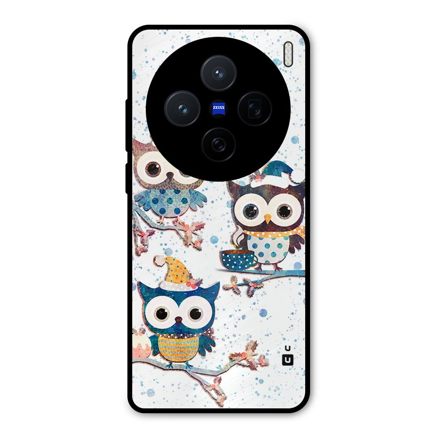 Winter Owls Metal Back Case for Vivo X200
