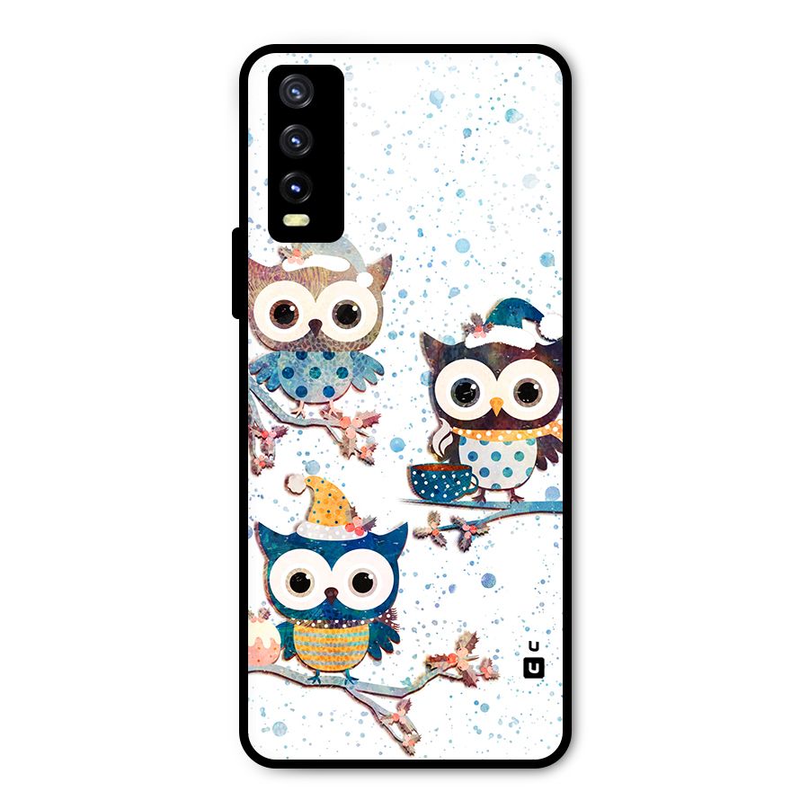 Winter Owls Metal Back Case for Vivo Y20