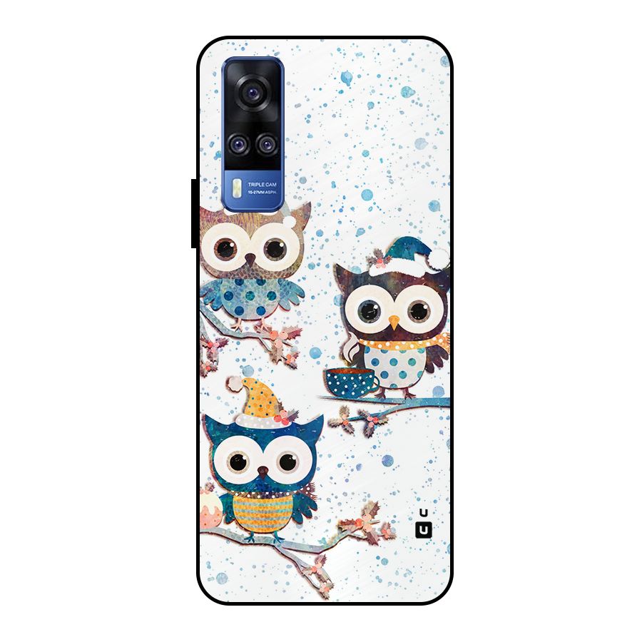 Winter Owls Metal Back Case for Vivo Y51