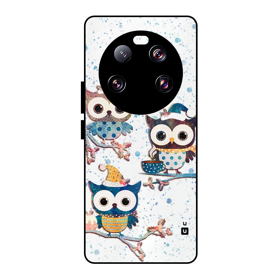 Winter Owls Metal Back Case for Xiaomi 13 Ultra