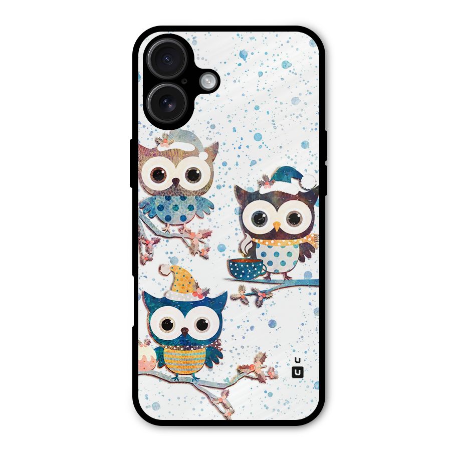 Winter Owls Metal Back Case for iPhone 16 Plus