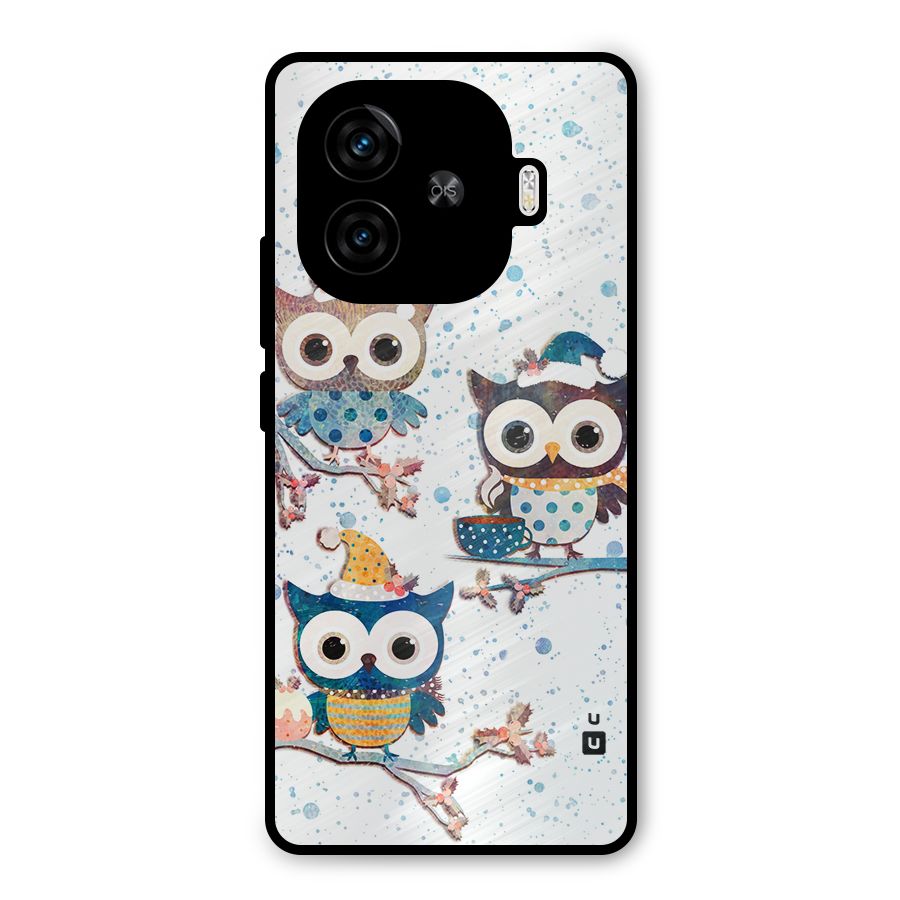 Winter Owls Metal Back Case for iQOO Neo 10R