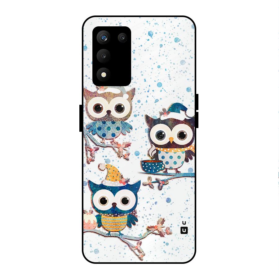 Winter Owls Metal Back Case for realme 9 5G SE