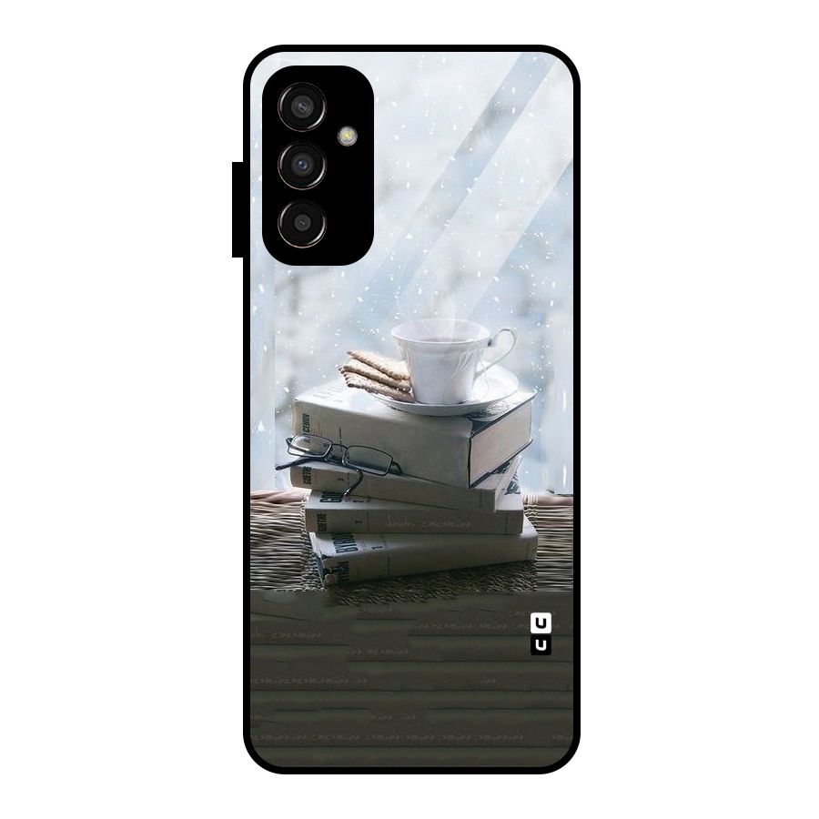 Winter Reads Glass Back Case for Galaxy F13