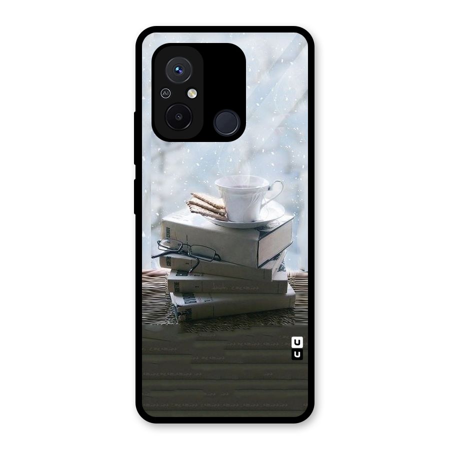 Winter Reads Glass Back Case for Redmi 12C