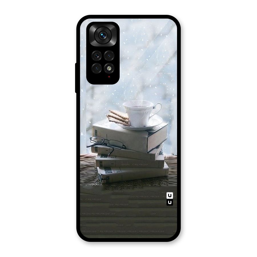 Winter Reads Glass Back Case for Redmi Note 11S