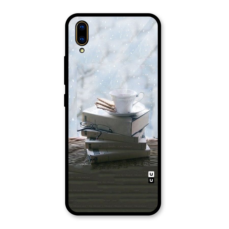Winter Reads Glass Back Case for Vivo V11 Pro
