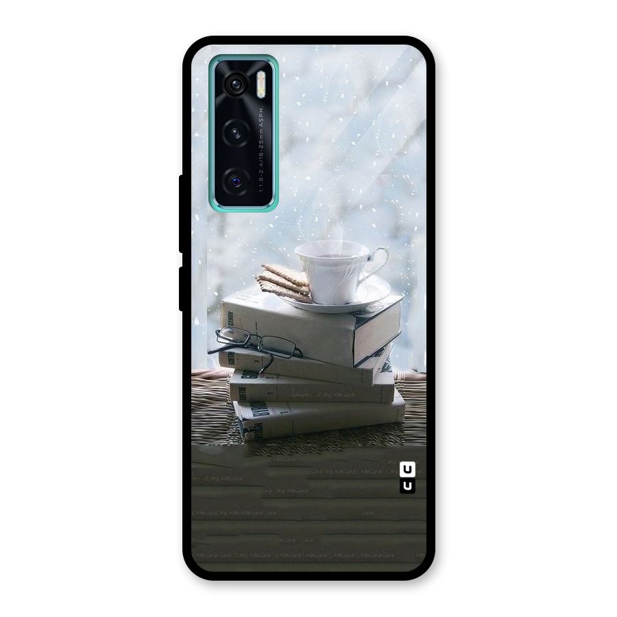 Winter Reads Glass Back Case for Vivo V20 SE