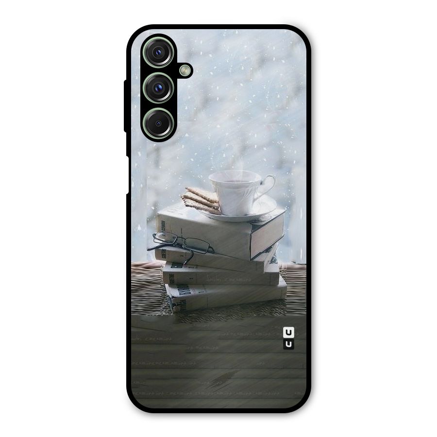 Winter Reads Metal Back Case for Galaxy F34