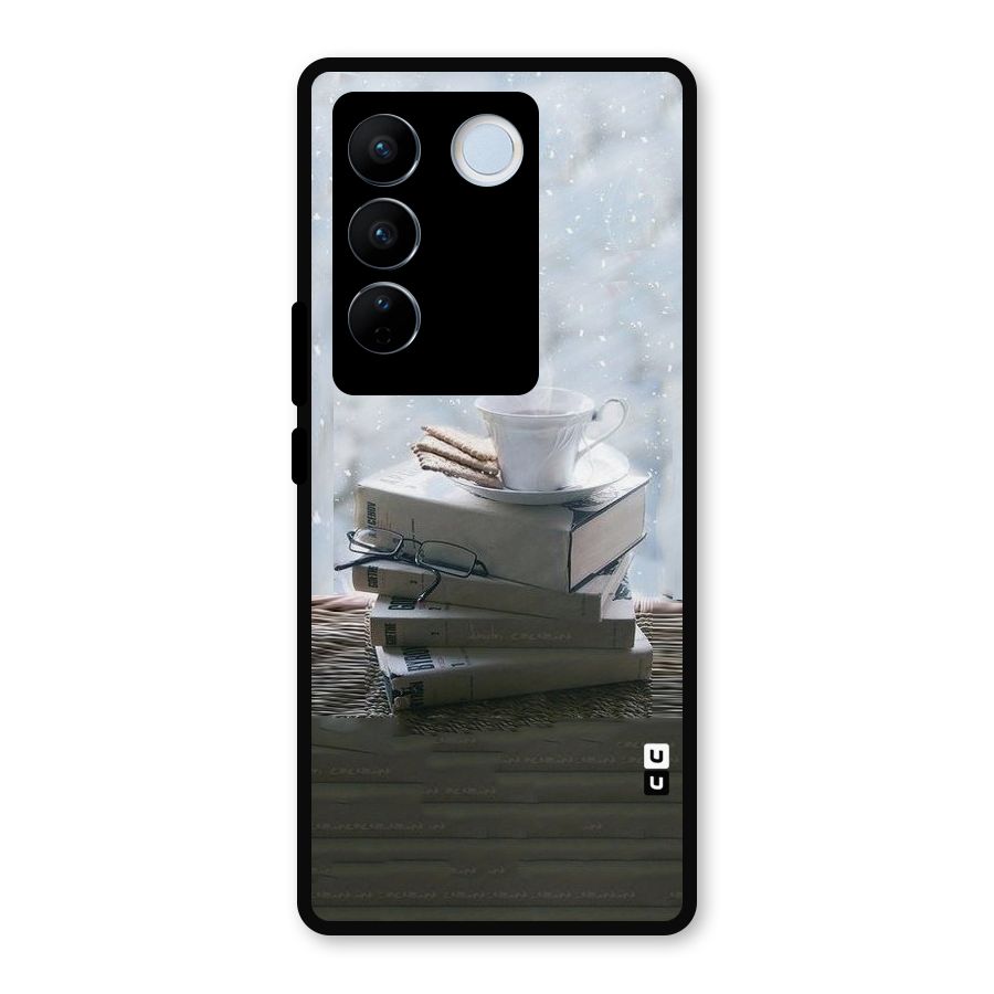 Winter Reads Metal Back Case for Vivo V27