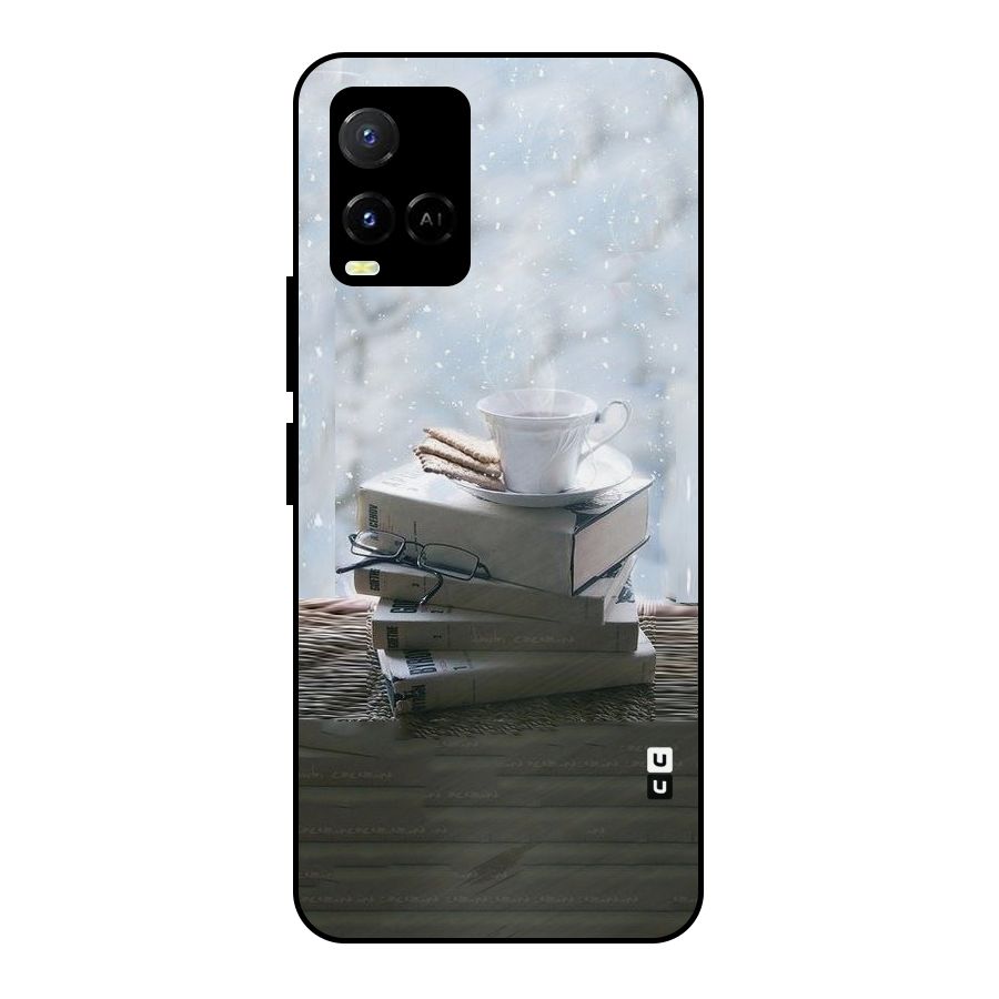 Winter Reads Metal Back Case for Vivo Y21G