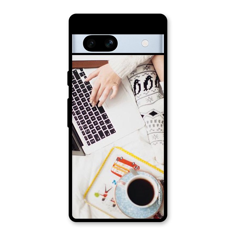 Winter Relaxation Glass Back Case for Google Pixel 7a