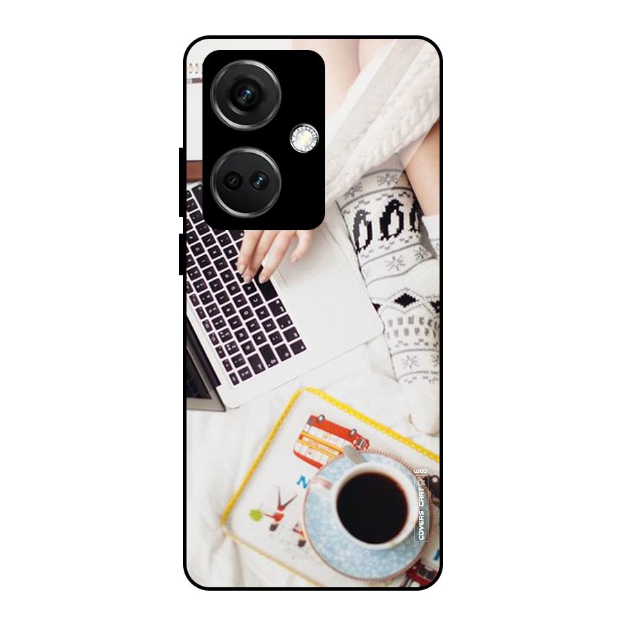 Winter Relaxation Glass Back Case for OnePlus Nord CE 3 5G