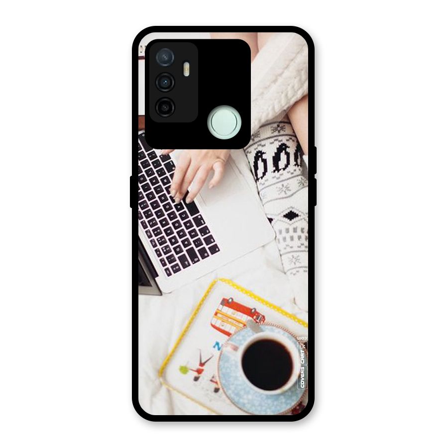 Winter Relaxation Glass Back Case for Oppo A53