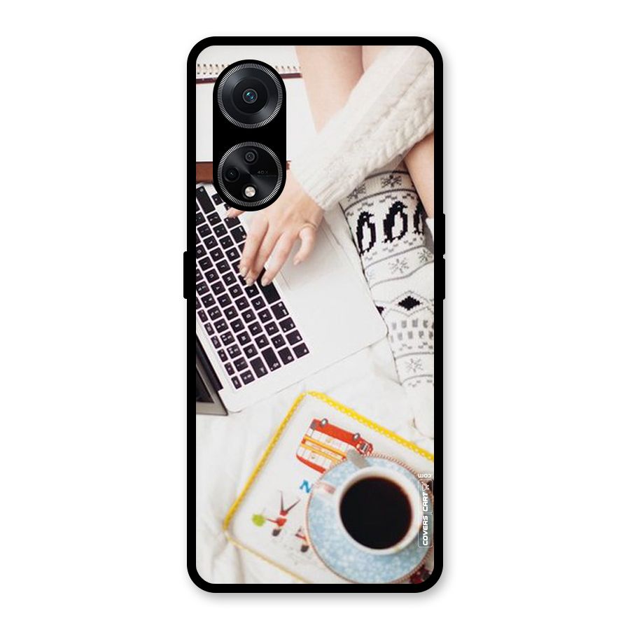 Winter Relaxation Glass Back Case for Oppo F23
