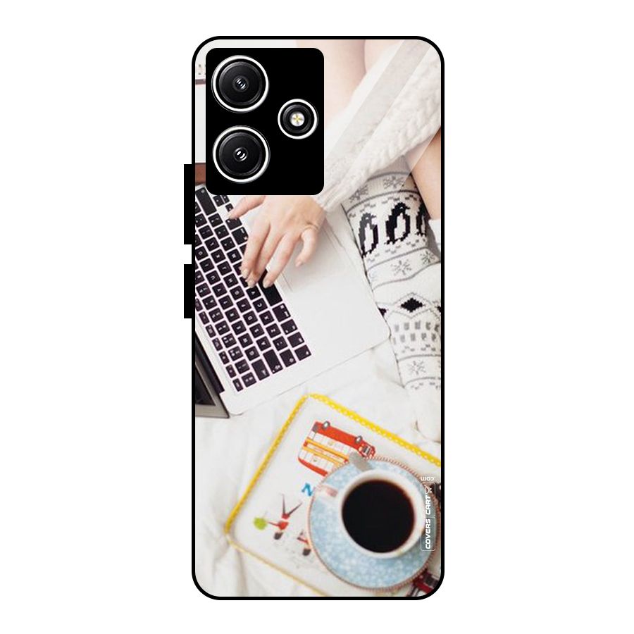 Winter Relaxation Glass Back Case for Poco M6 Pro