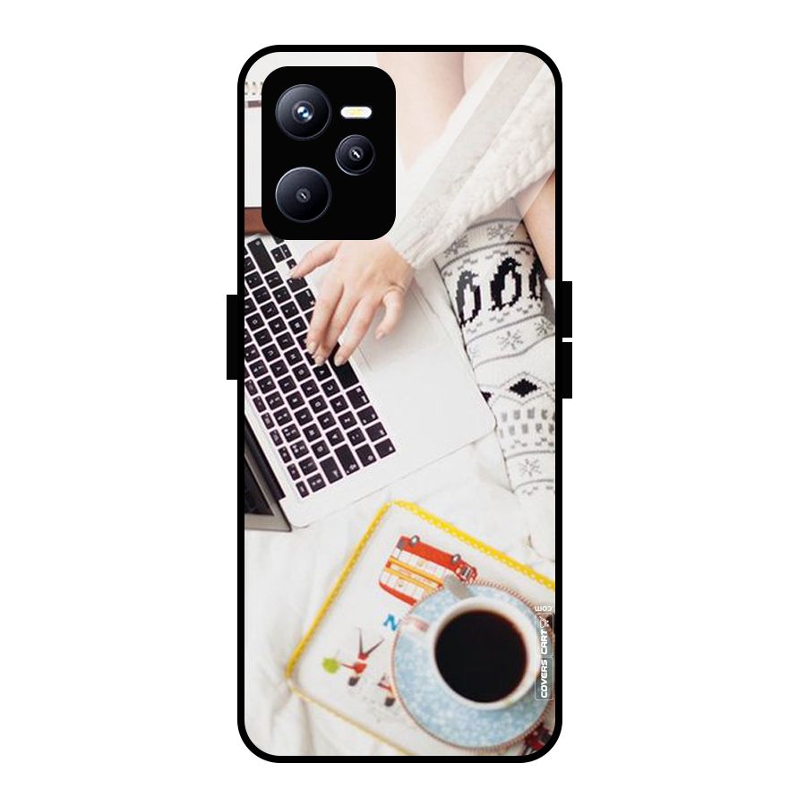Winter Relaxation Glass Back Case for Realme C35