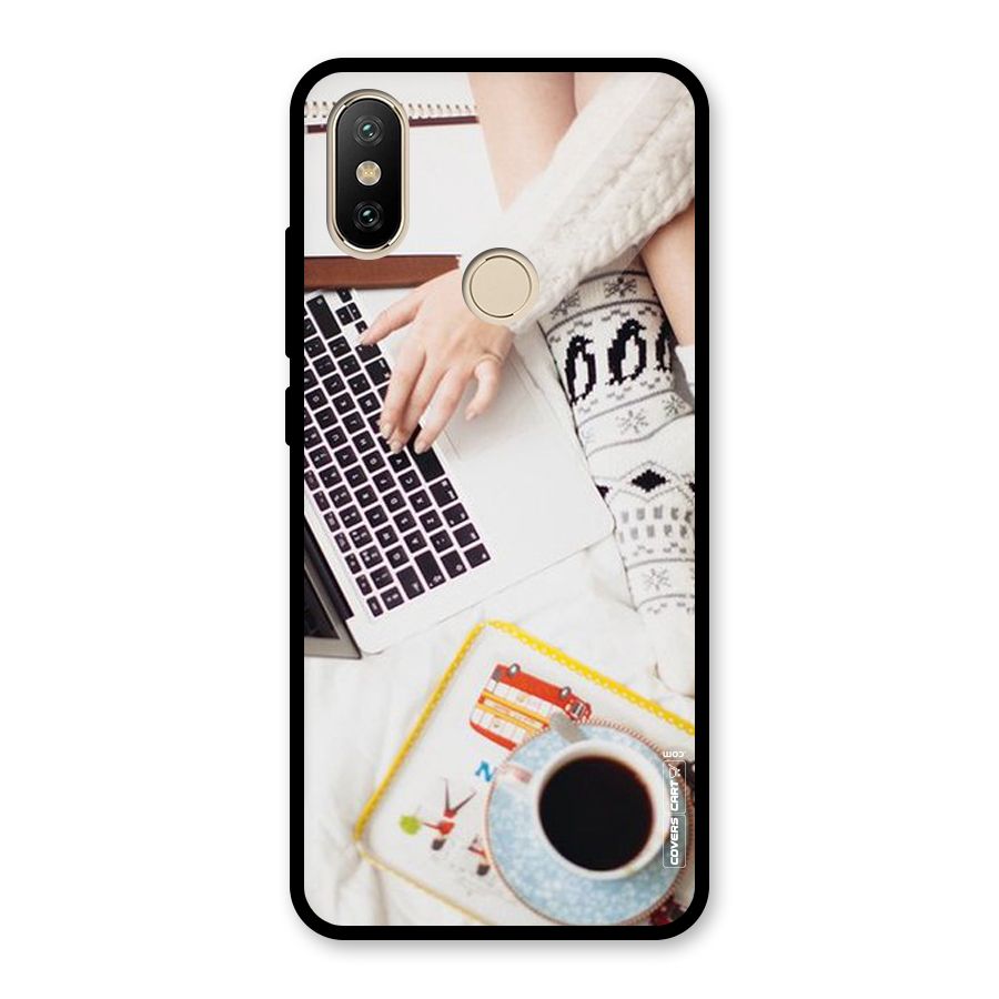 Winter Relaxation Glass Back Case for Redmi A2