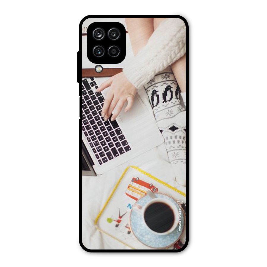 Winter Relaxation Metal Back Case for Galaxy A12