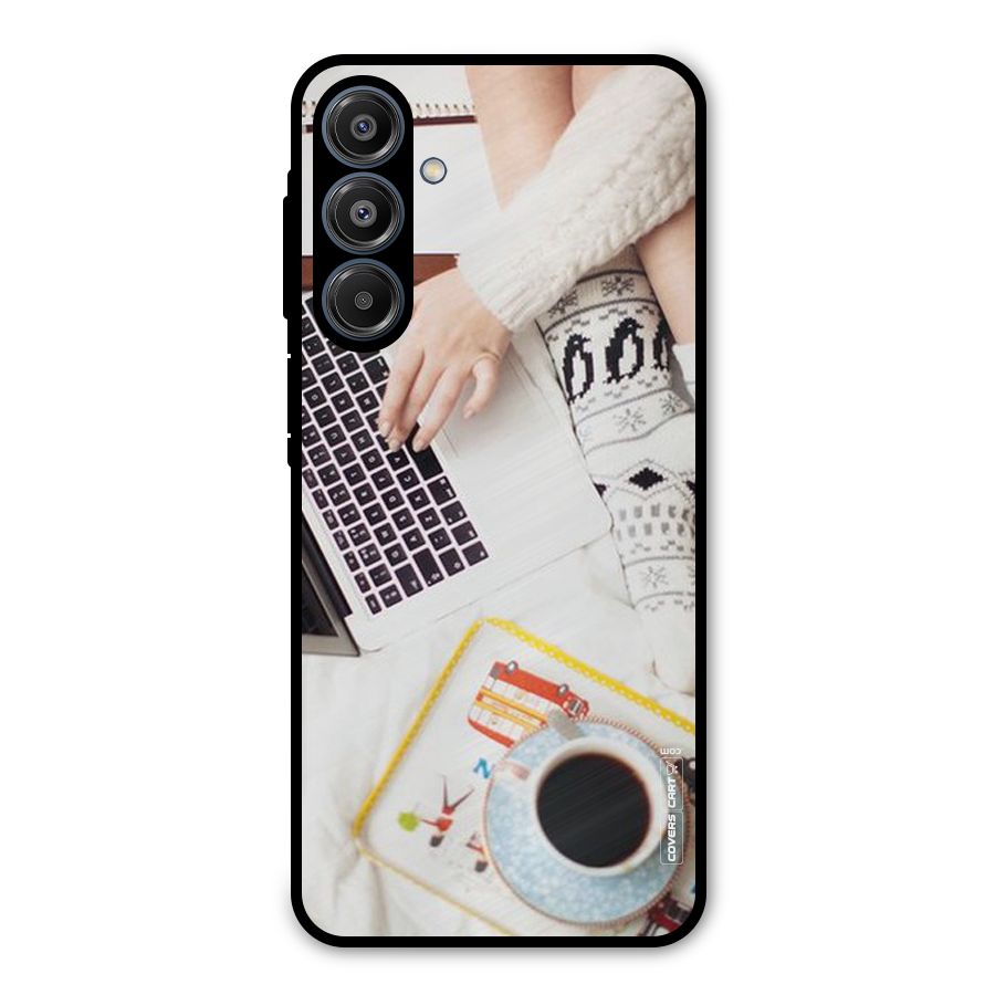 Winter Relaxation Metal Back Case for Galaxy A16 5G