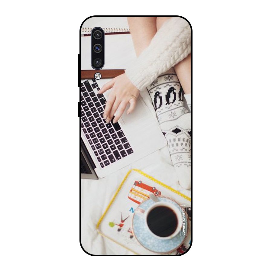 Winter Relaxation Metal Back Case for Galaxy A30s