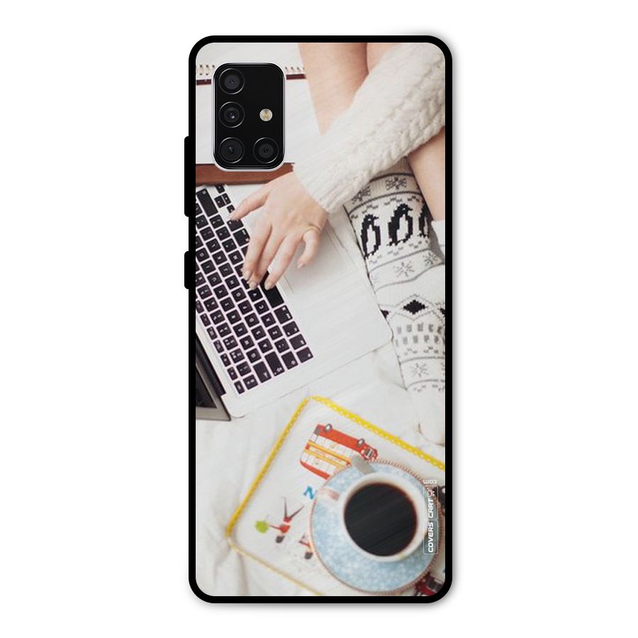 Winter Relaxation Metal Back Case for Galaxy A51