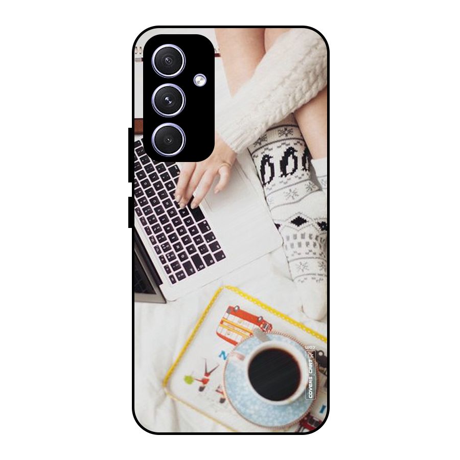 Winter Relaxation Metal Back Case for Galaxy A54